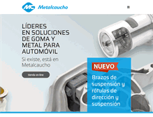 Tablet Screenshot of metalcaucho.com